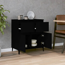 Avis Maison Chic Buffet,Meuble de Rangement,commode pour salon,Cuisine Noir 60x35x70 cm Bois d'ingénierie -MN12223