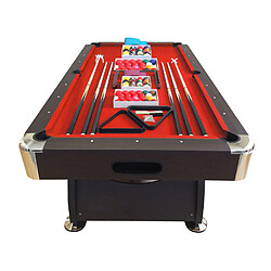 Simba BILLARD AMERICAIN 250cm rouge - NEUF - table de billard Snooker 8 ft dimensions de jeu 220 x 110 cm