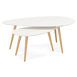 Avis Alterego Tables gigognes design 'TETRYS' blanches