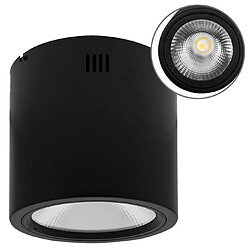 Plafonnier TUBI 1x40W LED 3200lm 4000K H21,5xP.22cm Aluminium Noir 