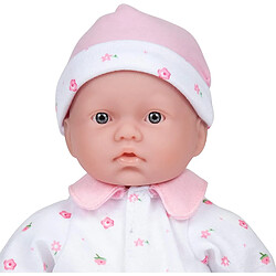 JC Toys - La Baby - Petite poupée - 27 cm - Lavable - Rose - avec Chapeau et Couverture - pour Enfants de 12 Mois et Plus