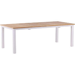 Avis Venture Home Table de jardin extensible Panama blanc.