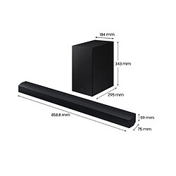 Barre de son 2.1 300w bluetooth noir - HW-C450 - SAMSUNG pas cher