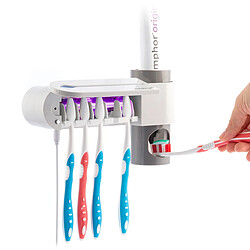 Stérilisateur Brosse à Dents UV avec Support et Distributeur de Dentifrice Smiluv InnovaGoods