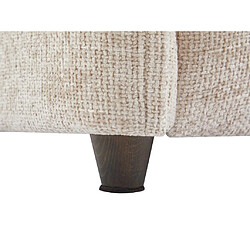 Vente-Unique Canapé 3 places en tissu texturé beige LOUSOPA de Maison Céphy pas cher