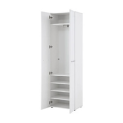 Avis Mes Armoire 2 portes 59x40x197 cm blanc - JONCY