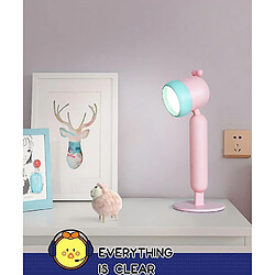 Avis Universal Lampe de bureau pour enfants Lampe de lecture rechargeable USB avec protection des yeux (rose)