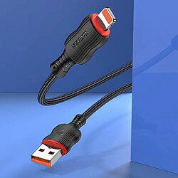 Avis iKaku KSC-807 CHUANDA Corps en tissu Lightning Câble de charge et de données 1 m Noir