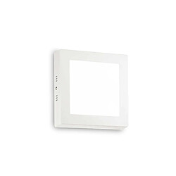 Ideal Lux Semi-encastré carré LED intégré 17 cm blanc 1250 Lm 4000 K