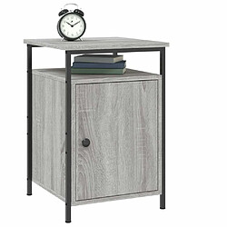 Avis Maison Chic Table de chevet, Table de Nuit pour chambre salon sonoma gris 40x42x60 cm bois d'ingénierie