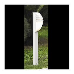 Luminaire Center Lanterne de jardin moderne Decora blanc Coloris : blanc Coloris de l'abat jour : Lait Matèriau : Alliage métallique Hauteur en Cm : 100 Longueur en Cm : 18,8 Largeur en Cm : 18 IP : 44 Nombre