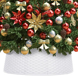 vidaXL Jupe de sapin de Noël Blanc Ø54x19,5 cm 