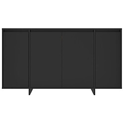 Acheter vidaXL Buffet noir 135x41x75 cm bois d'ingénierie