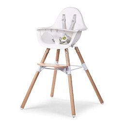 CHILDWOOD Chaise haute bébé 2-en-1 Evolu 2 Blanc CHEVOCHNW