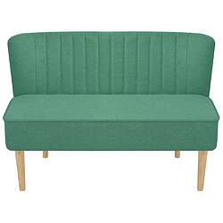 vidaXL Canapé 117x55,5x77 cm Tissu Vert