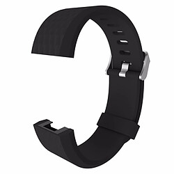 Acheter Wewoo Bracelet noir pour Fitbit Charger 2 Montre Diamond Texture TPU Bracelet, Longueur totale: 23cm