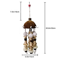 Jouets à mâcher pour oiseaux en bois naturel petit perroquet pas cher
