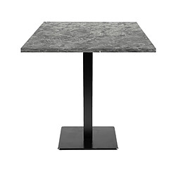 Restootab Table 70x70cm - modèle Milan marbre nabu