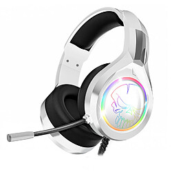 Spirit Of Gamers Casque audio PRO-H8 ARTIC Mulitplateforme RGB, hauts parleurs puissants de 50 mm