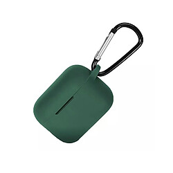 LUUCOZK Manchon de protection antichoc en silicone pour QCY T10 - Vert foncé # 