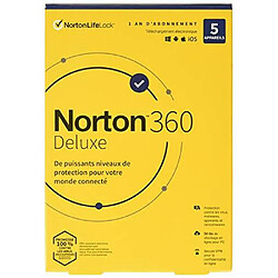 Norton 360 Deluxe - 5 appareils - 1 an 