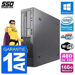 PC Fujitsu Esprimo E500 E85+ DT Intel G630 RAM 16Go SSD 480Go Windows 10 Wifi · Occasion 