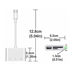 TYPE-C 3 In 1 Mobile Card Reader USB TF Card SD Card Android OTG Multi-function Card Reader