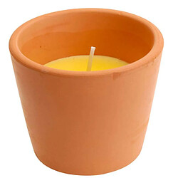 Provence Outillage Bougie citronnelle+pot terre cuite 8x6cm