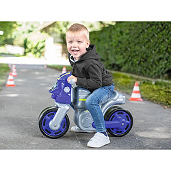 Big 800056312 Big -Moto de la police pour enfant -Youpala - bleu-argent