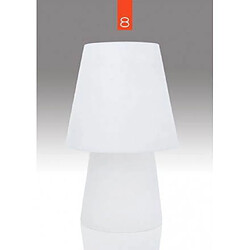 Techneb Lampe de table lumineuse MIMA intérieur extérieur (blanc, H 60 cm)