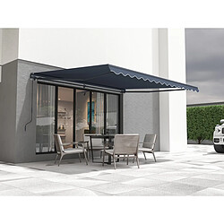 Habitat Et Jardin Store banne en aluminium Ombra 4 - 395 x 300 cm - Gris