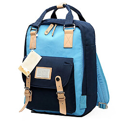 Yonis Sac à dos Voyage Sac à Dos Etudiant Ecole Voyage Sport Cartable 38 * 28 * 15 cm Bleu - YONIS