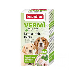 Beaphar Comprimés de purge aux plantes Vermipure 50 comprimés Chiot et petit chien 