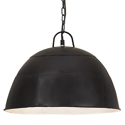 vidaXL Lampe suspendue industrielle vintage 25 W Noir Rond 41 cm E27