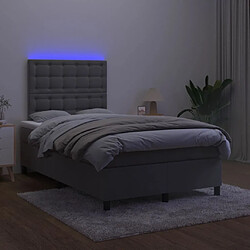 Acheter Sommier à lattes,Cadre à lattes de lit pour Adulte matelas et LED Gris foncé 120x200 cm -MN66641