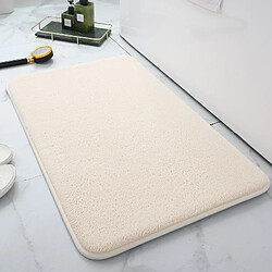 LUUCOZK Tapis de bain antidérapants absorbants à séchage rapide pour salle de bainTapis-(Purit) blanc ivoire-50x120cm 