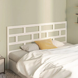 Avis Maison Chic Tête de lit scandinave pour lit adulte,Meuble de chambre Blanc 186x4x100 cm Bois massif de pin -MN23526