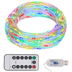 vidaXL Guirlande LED avec 150 LED Multicolore 15 m