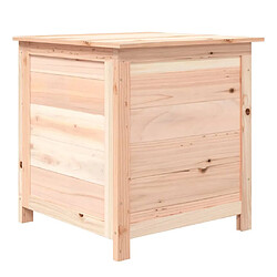 vidaXL Boîte à coussins d'extérieur 50x50x56 cm Bois de sapin massif