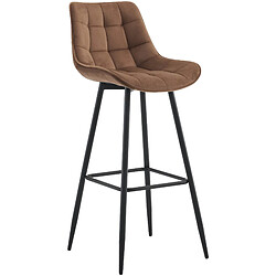 Non Tabouret de bar Dartford velours