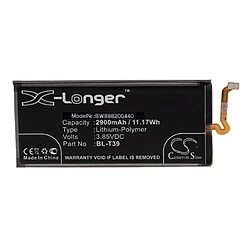 vhbw Batterie remplacement pour LG BL-T39, EAC63878401 pour smartphone (2900mAh, 3,85V, Li-polymère)