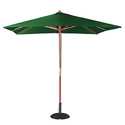 Parasol de terrasse carré professionnel à poulie de 2,5 m vert - Bolero