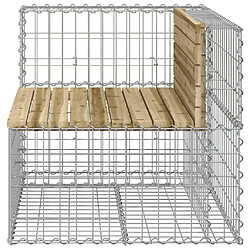 Acheter Maison Chic Banc de jardin | Banquette de jardin | Chaise Relax design gabion 92x71x65,5cm bois de pin imprégné -MN86326