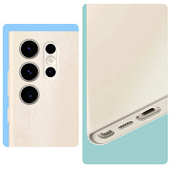 Acheter Etui Smart View avec porte carte Samsung Galaxy S23 Ultra 5G Beige Crème