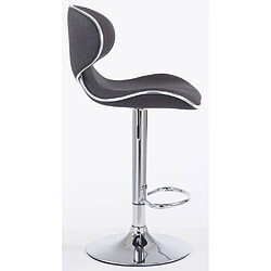 Avis Non Lot de 2 tabourets de bar Las Vegas V2 tissu chrome