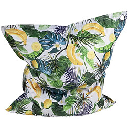 Jardindeco Maxi coussin imprimé intérieur extérieur 110 x 130 cm Banane.