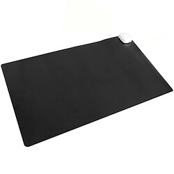 Primematik Tapis et surface chauffante moquette thermique pour bureau sol et pieds 60 x 36 cm 85W noir