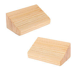 2pcs Support de Base de Carte à Jouer en Bois Trapézoïdal Organisateur Pour Enfants Adultes Porte-cartes à jouer