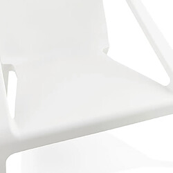 Mes Fauteuil de jardin 69,5x74x66,5 cm blanc pas cher