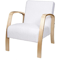 The Home Deco Factory Fauteuil assise en tissu bouclette Hella. Fauteuil assise en tissu bouclette Hella